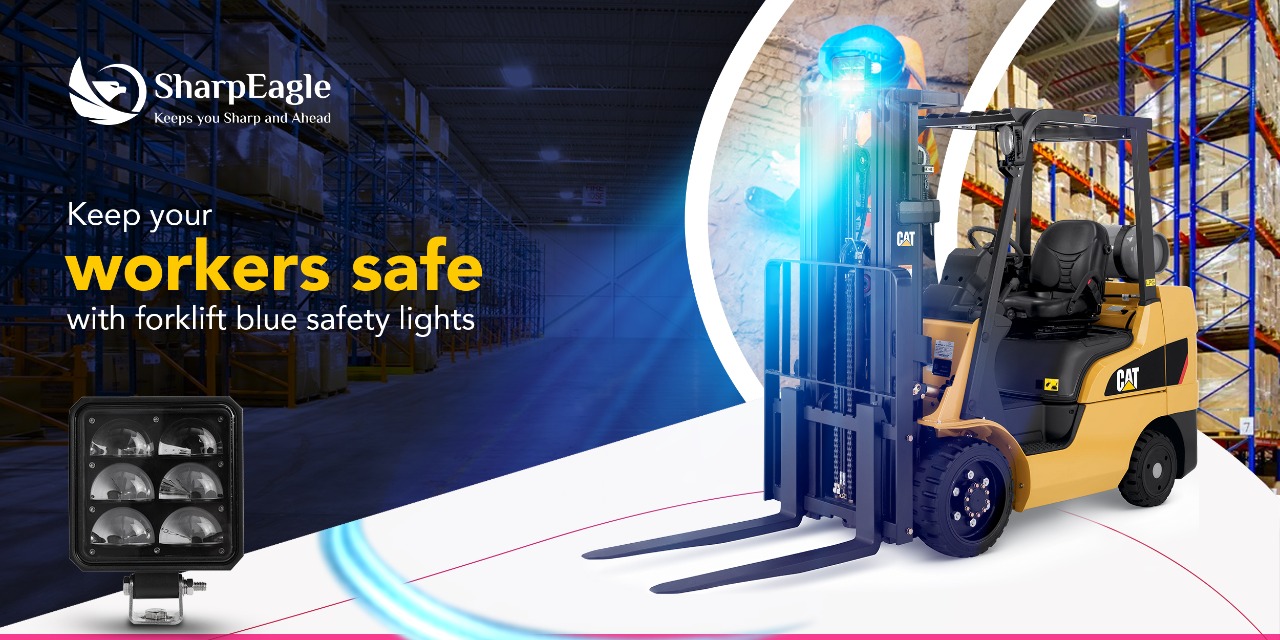 Why Blue Forklift Lights Are Essential for Workplace Safety? » Business